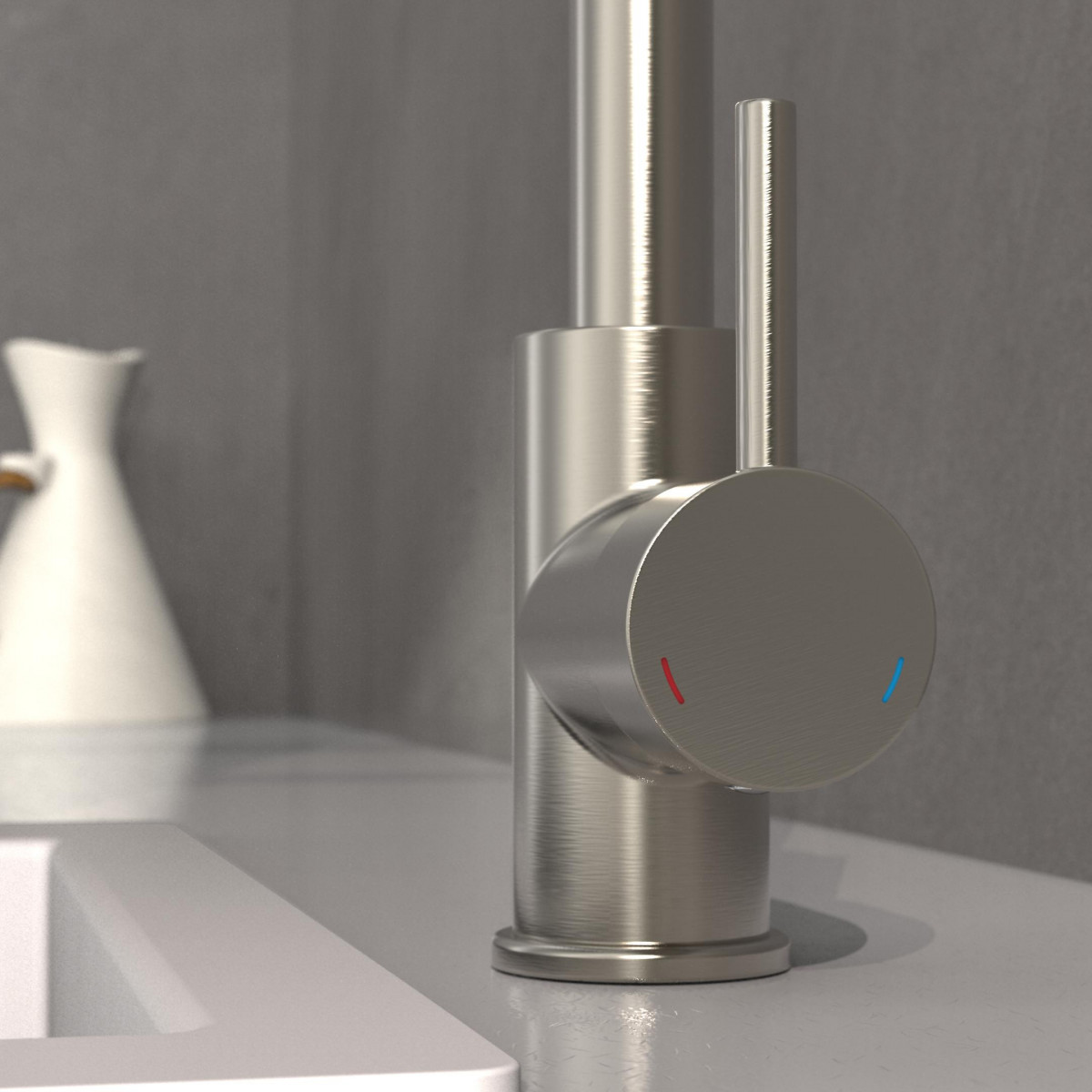 VITAL Mitigeur d'évier à capteur • aspect inox • SCHÜTTE