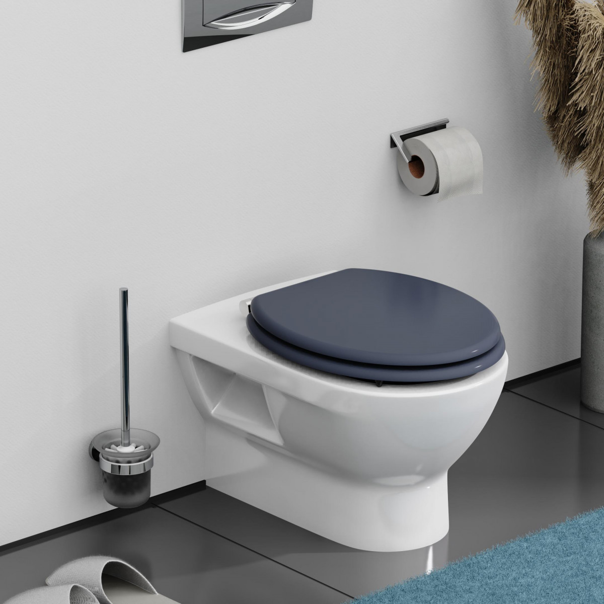 WC-zitting SPIRIT ANTHRAZIT • MDF • met soft-close mechanisme • SCHÜTTE
