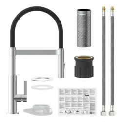 MIAMI Sink mixer • chrome/black • SCHÜTTE