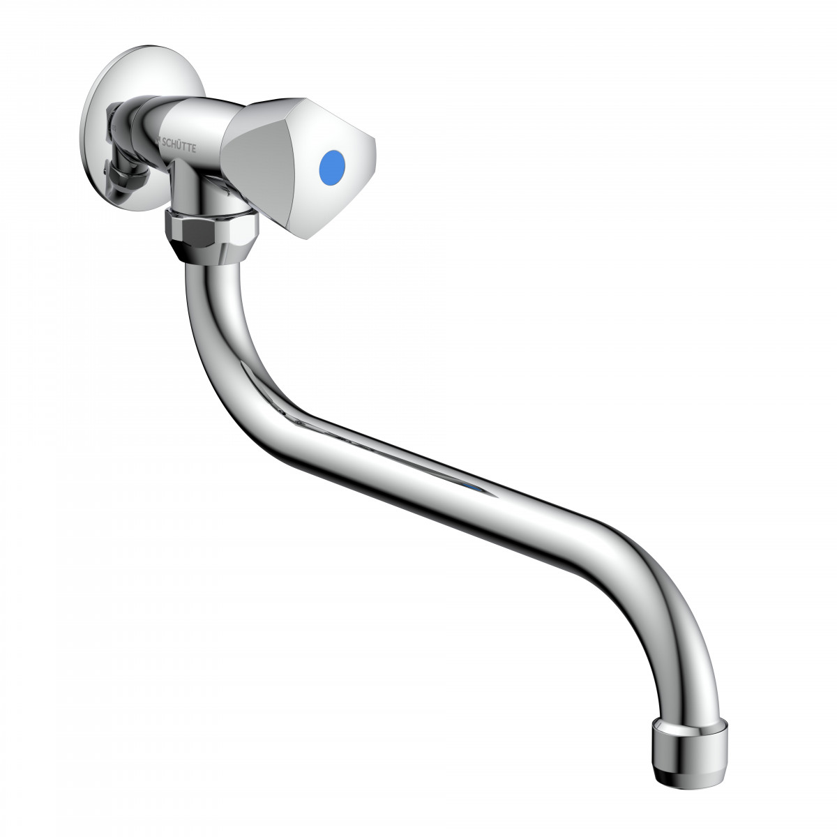 CARNEO wall-mounted swivel valve • chrome • SCHÜTTE