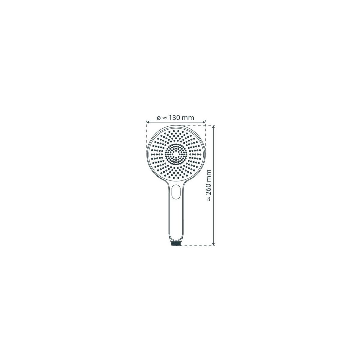 KARIBIK Hand Shower, Chrome/Sage Green • SCHÜTTE