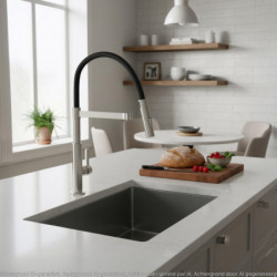 MIAMI Sink mixer • Stainless Steel • SCHÜTTE