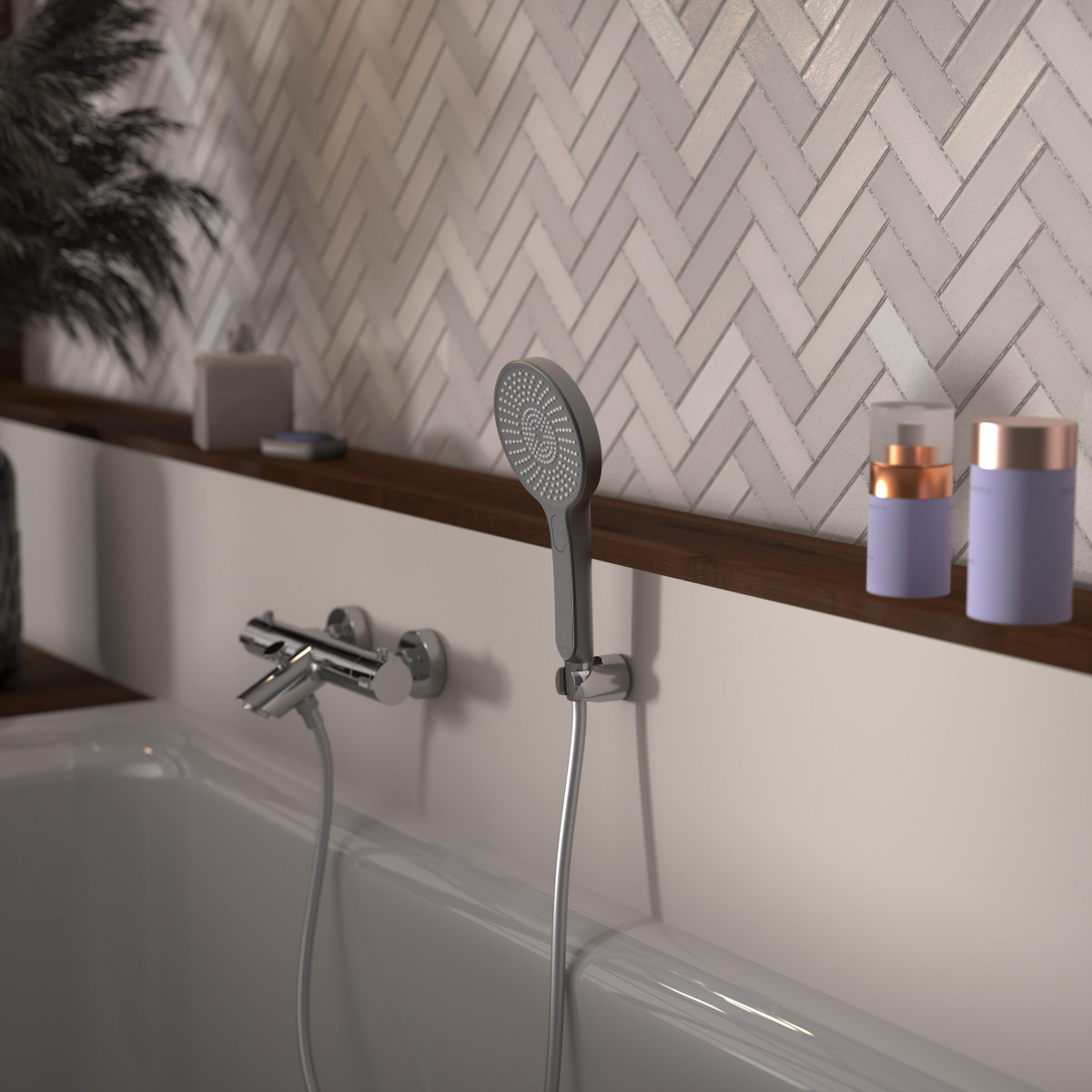 KARIBIK Hand Shower, Matt Graphite • SCHÜTTE