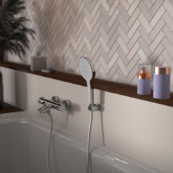 KARIBIK Hand Shower, Chrome/Light Grey • SCHÜTTE