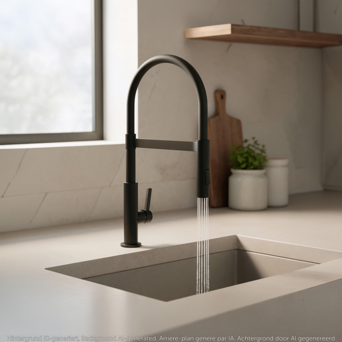 MIAMI Sink mixer low pressure • Black matt • SCHÜTTE