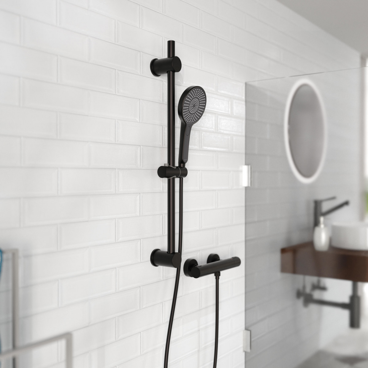 KARIBIK Hand Shower, Matt Black • SCHÜTTE