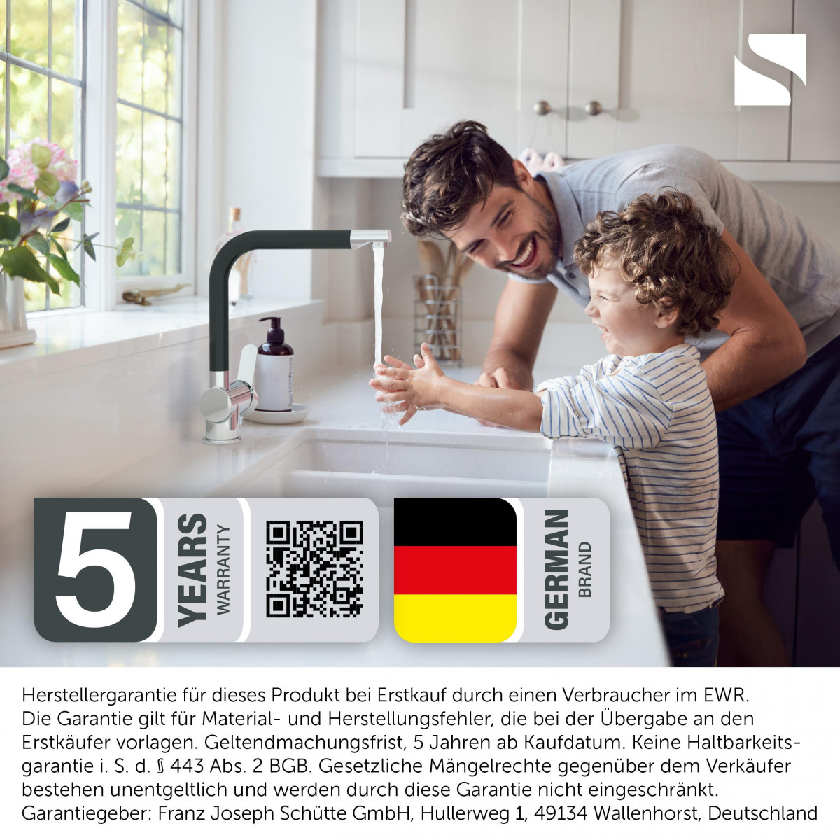 Spoelmengkraan VITA met SLC beluchter • chroom • SCHÜTTE