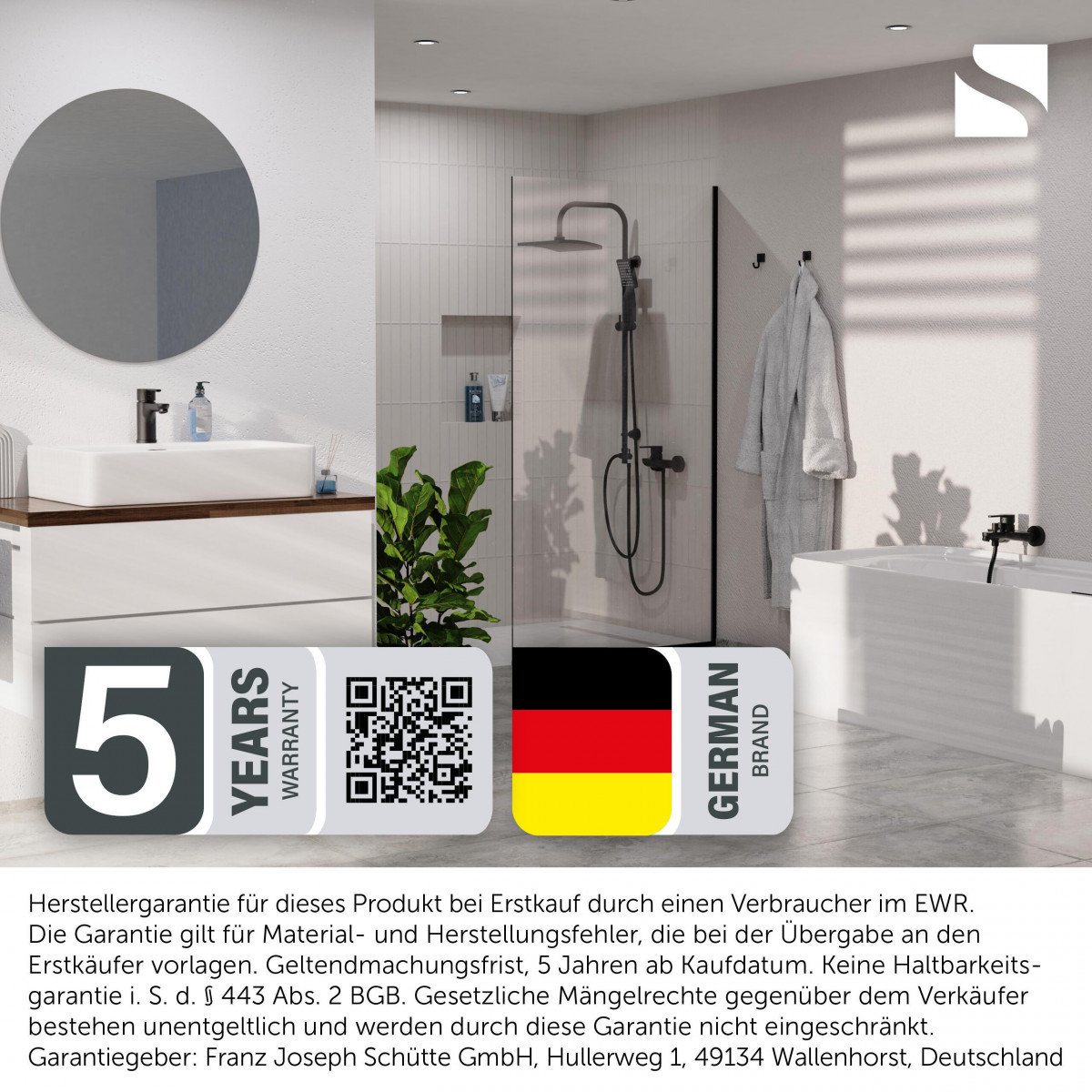 NIAGARA Mitigeur de lavabo avec bec déverseur • chrome • SCHÜTTE