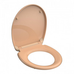 Duroplast WC-Bril BEIGE met Valrem en Afklikbaar