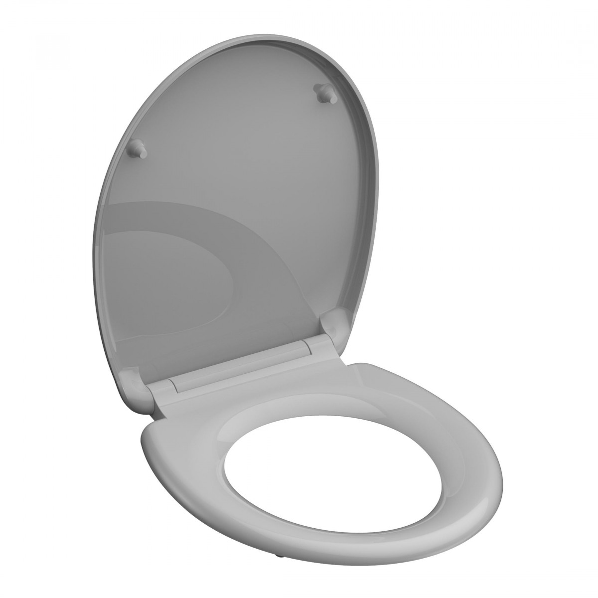 Duroplast WC-Sitz GREY, mit Absenkautomatik und Schnellverschluss