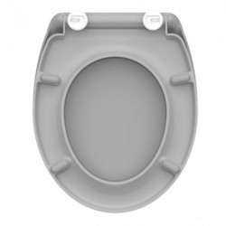 Duroplast WC-Sitz GREY, mit Absenkautomatik und Schnellverschluss