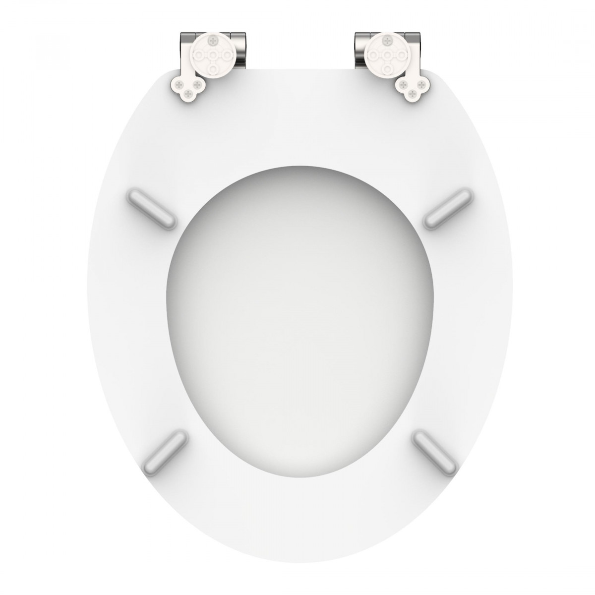 MDF Toilet Seat SPIRIT WHITE with Soft Close