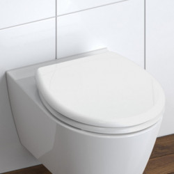 Duroplast WC-Sitz WHITE, mit Absenkautomatik und Schnellverschluss