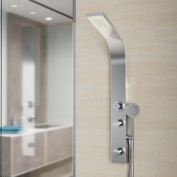 SANSIBAR Shower panel, stainless steel