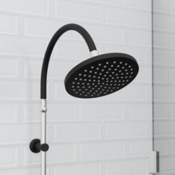 MATAO RAIN Overhead shower set, chrome/ black matt