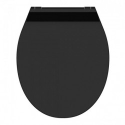 Duroplast WC-Sitz SLIM Black, mit Absenkautomatik und Schnellverschluss
