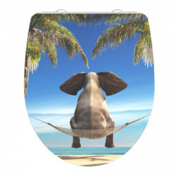 Duroplast HG Toilet Seat HAPPY ELEPHANT with Soft Close and Quick Release