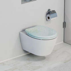 Duroplast WC-Sitz FLOWER IN THE WIND, mit Absenkautomatik und Schnellverschluss
