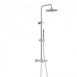AQUADUCT Overhead shower set with thermostatic tray, Chrome