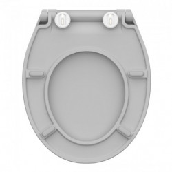 Duroplast WC-Bril Extra Dun SLIM GREY met Valrem en Afklikbaar