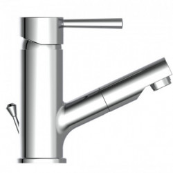 CORNWALL Wash basin mixer, chrome, with pull-out spout
