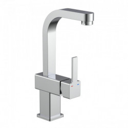 SIGNO Wash basin mixer, chrome, with high body