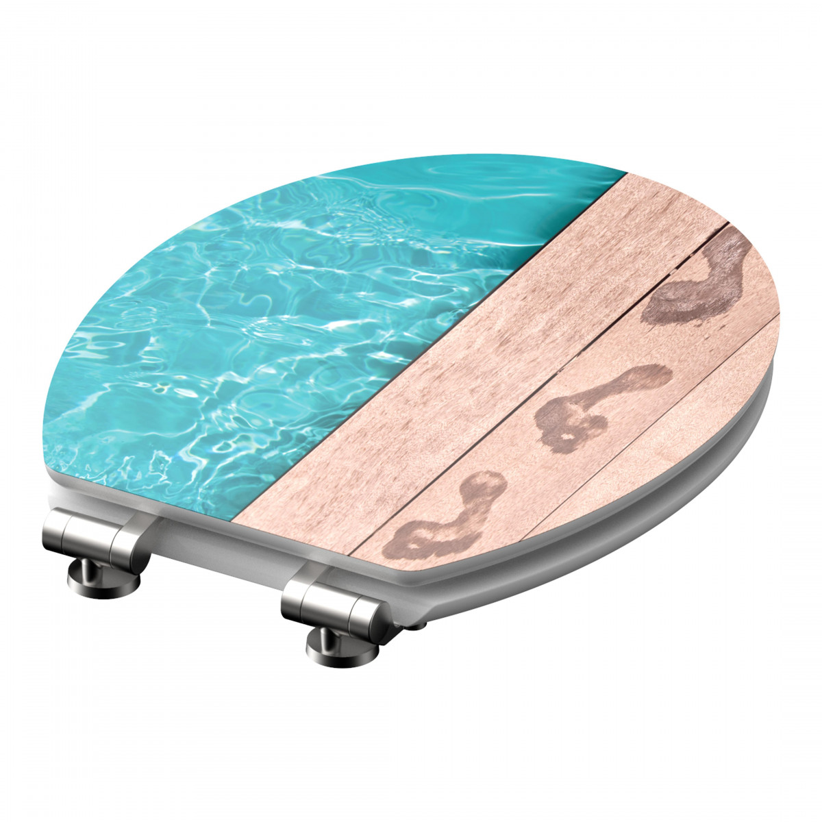 MDF HG Toilet Seat POOLSIDE with Soft Close