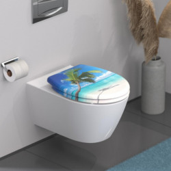 Duroplast WC-Sitz CARRIBEAN, mit Absenkautomatik und Schnellverschluss