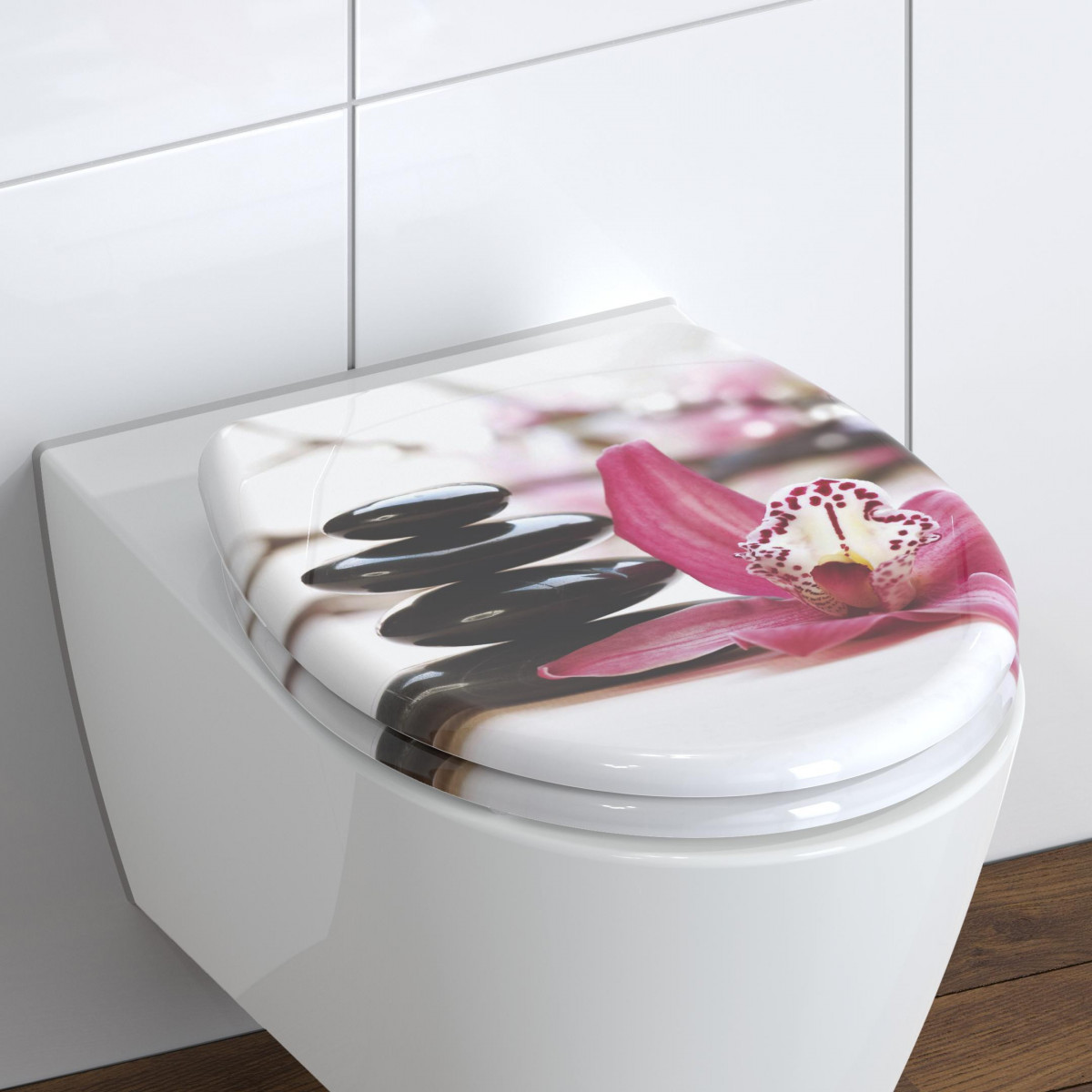 Duroplast WC-Sitz WELLYNESS, mit Absenkautomatik und Schnellverschluss