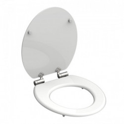 Moulded Wood Toilet Seat WHITE with Soft Close