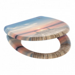 Duroplast Toilet Seat SUNSET SKY with Soft Close and Quick Release