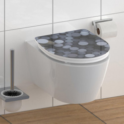Duroplast WC-Sitz ROUND DIPS, mit Absenkautomatik und Schnellverschluss