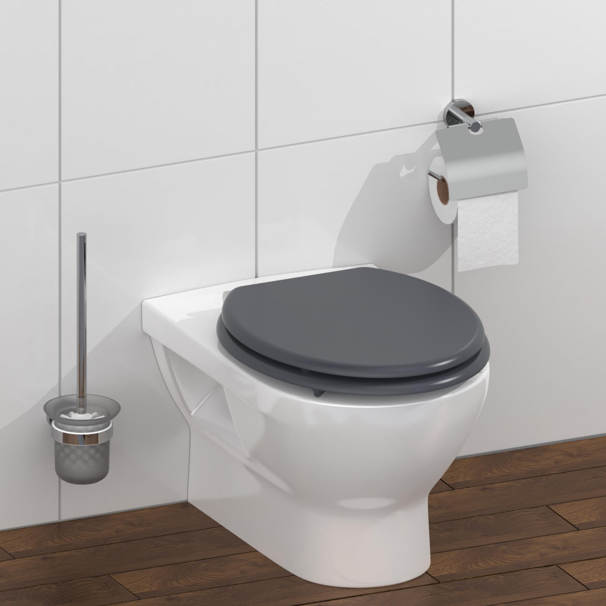 MDF Toilet Seat SPIRIT ANTRHAZIT with Soft Close