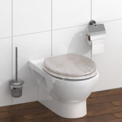MDF Toilet Seat LIGHT WOOD with Soft Close