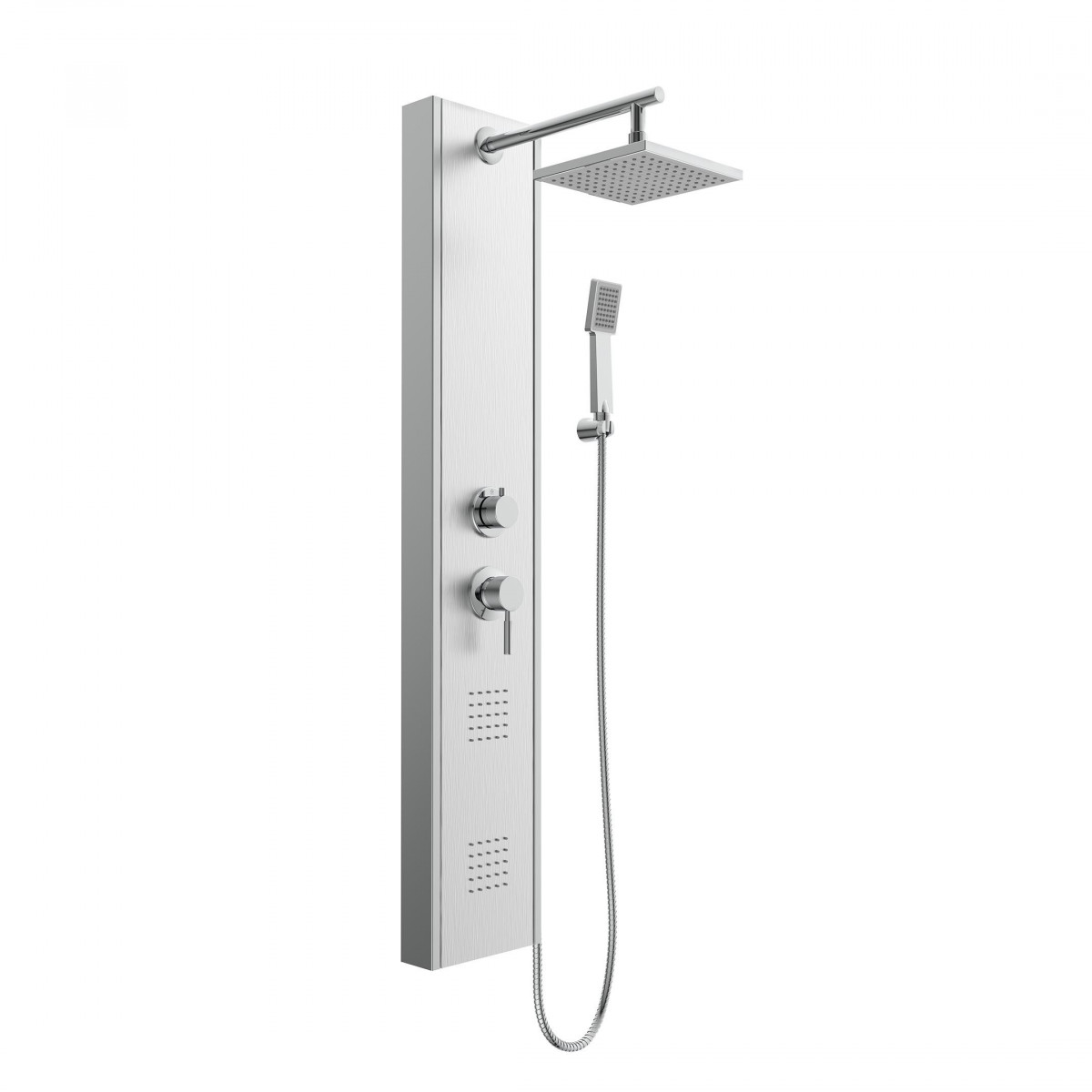 TAHITI Shower panel, stainless steel
