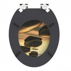 MDF Toilet Seat SEA STONE with Soft Close
