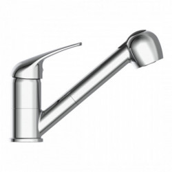 ULTRA Sink mixer low pressure, chrome, with pull-out sprayer