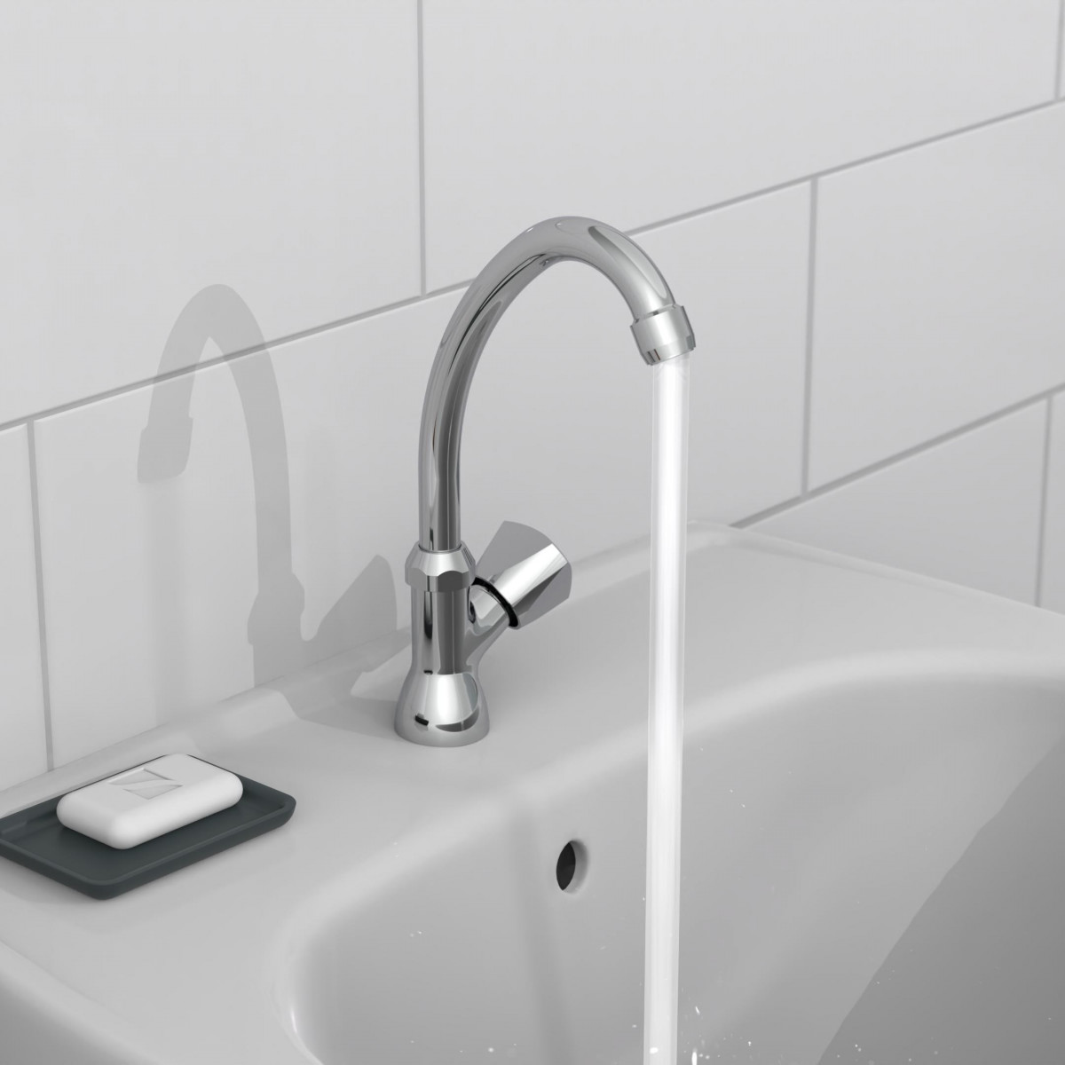 CARNEO Cold water swivel tap, chrome