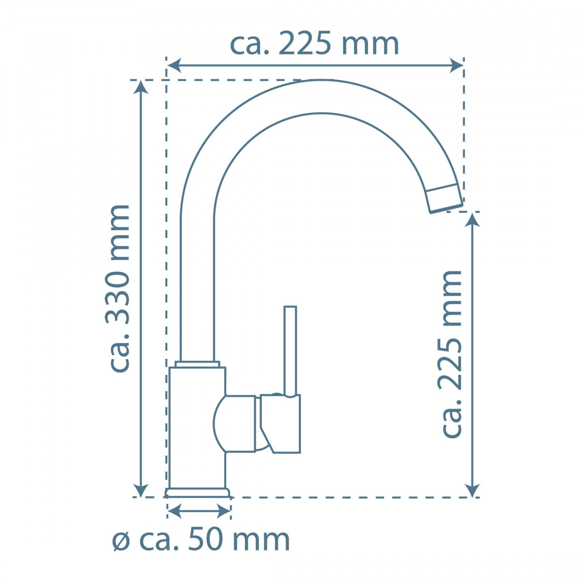 CASALLA Sink mixer low pressure, chrome