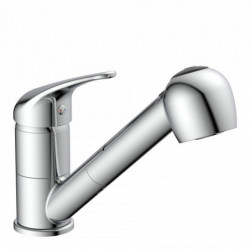 SUPRA Sink mixer, chrome, with pull-out sprayer