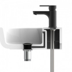 DENVER Wash basin mixer, black matt