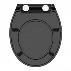 Duroplast Toilet Seat Ultra Thin SLIM BLACK with Soft Close and Quick Release