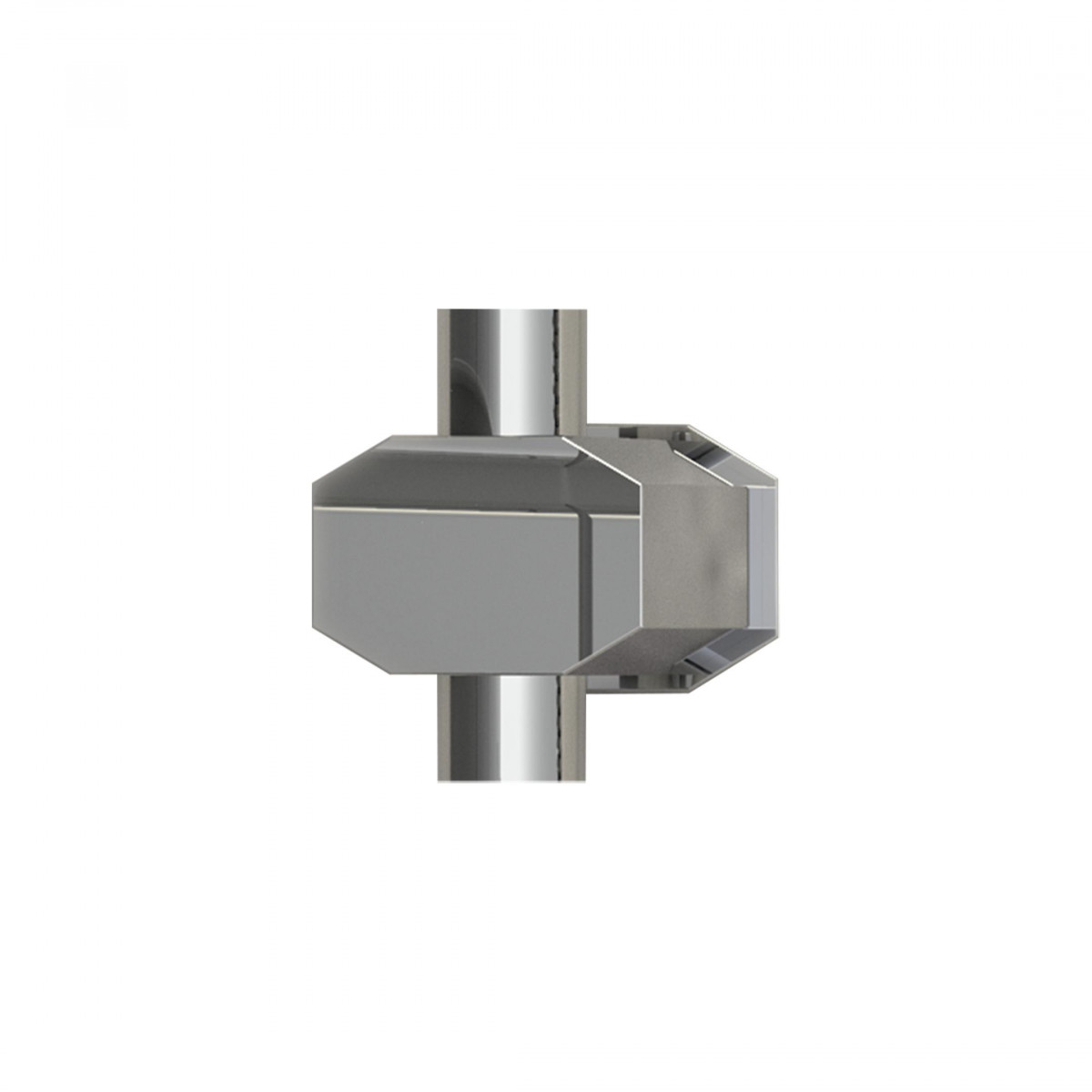 Wall holder, chrome, with screw and dowel, e.g. for 60090
