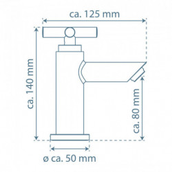 MATAO Cold water tap, chrome