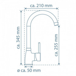 MANETTI Sink mixer, chrome