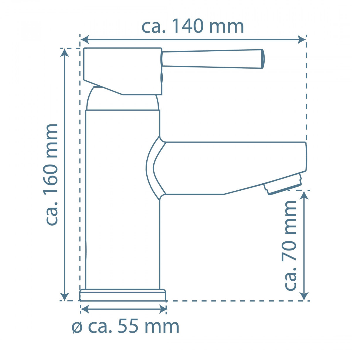 UNICORN Wash basin mixer, chrome