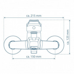 TESSA Bathtub mixer, chrome