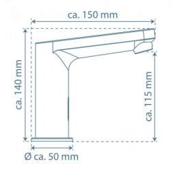 VITAL Mitigeur de lavabo à capteur, Chromé