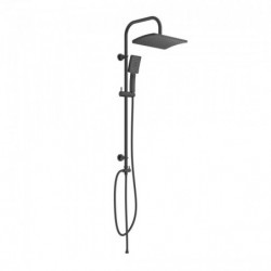 MALLORCA Overhead showerset, black matt