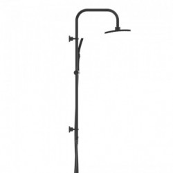 MALLORCA Overhead showerset, black matt